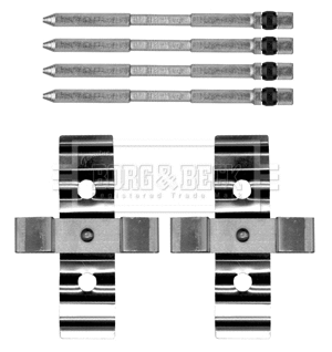Accessory Kit, disc brake pad (BBK1527)