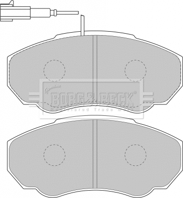 Brake Pad Set, disc brake (BBP1736)