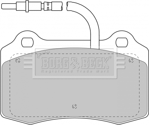 Brake Pad Set, disc brake (BBP1674)
