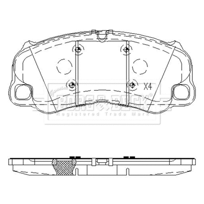 Brake Pad Set, disc brake (BBP2642)