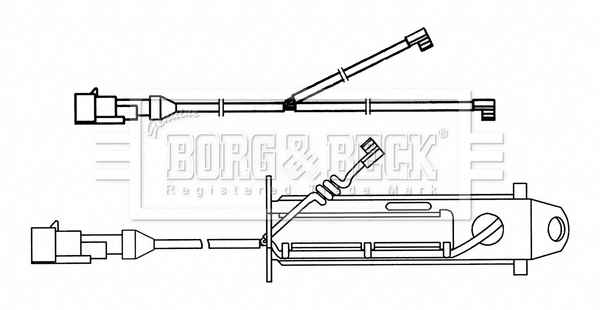 Warning Contact, brake pad wear (BWL33096)