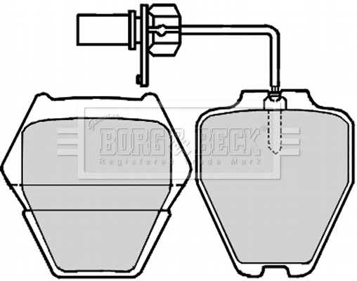 Brake Pad Set, disc brake (BBP2199)