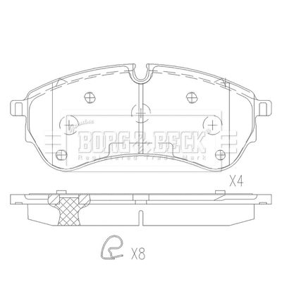 Brake Pad Set, disc brake (BBP2684)