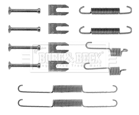 Accessory Kit, brake shoes (BBK6020)