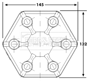 Joint, propshaft (BDC104)