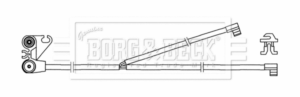 Warning Contact, brake pad wear (BWL33090)