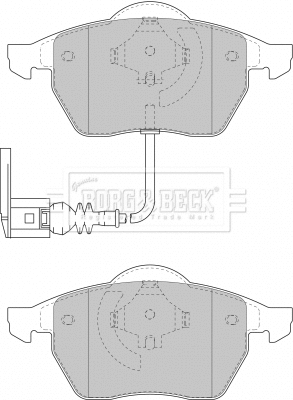 Brake Pad Set, disc brake (BBP1734)