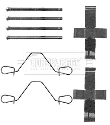 Accessory Kit, disc brake pad (BBK1121)