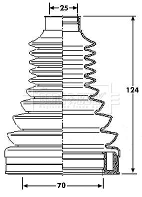 Bellow Kit, drive shaft (BCB6199)