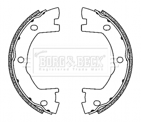 Brake Shoe Set, parking brake (BBS6503)