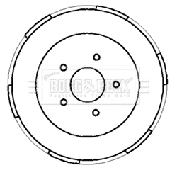 Brake Drum (BBR7186)