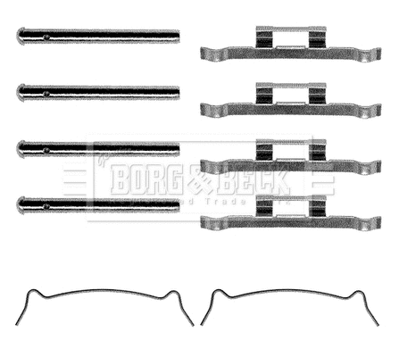 Accessory Kit, disc brake pad (BBK1115)