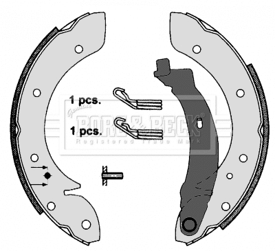 Brake Shoe Set (BBS6285)