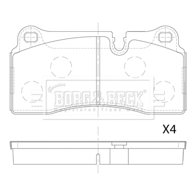 Brake Pad Set, disc brake (BBP2893)