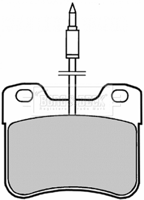 Brake Pad Set, disc brake (BBP1402)