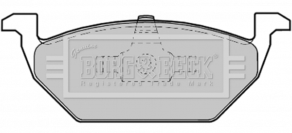 Brake Pad Set, disc brake (BBP1619)