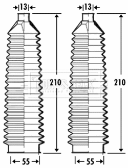 Bellow Kit, steering (BSG3295)