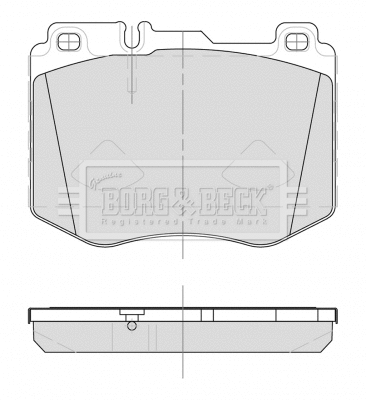 Brake Pad Set, disc brake (BBP2500)