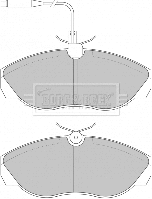 Brake Pad Set, disc brake (BBP1719)
