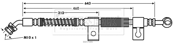 Brake Hose (BBH7686)