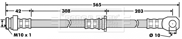 Brake Hose (BBH7504)