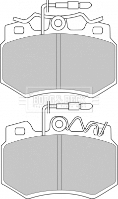 Brake Pad Set, disc brake (BBP1403)