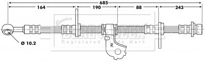 Brake Hose (BBH6698)