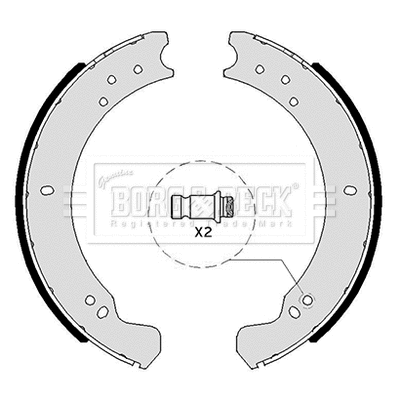 Brake Shoe Set (BBS6049)