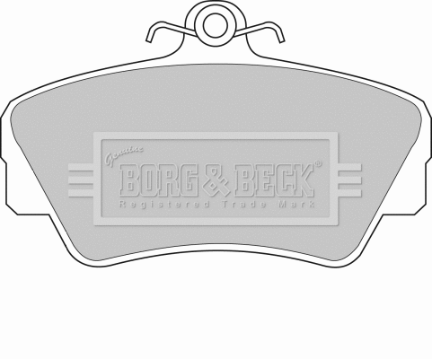 Brake Pad Set, disc brake (BBP1081)