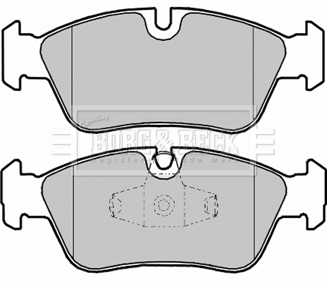 Brake Pad Set, disc brake (BBP1959)