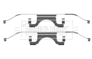 Accessory Kit, disc brake pad (BBK1492)