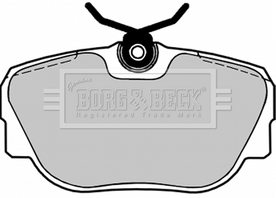 Brake Pad Set, disc brake (BBP1155)