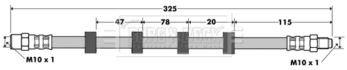 Brake Hose (BBH7378)