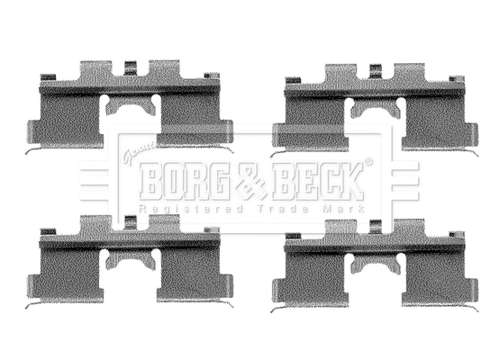 Accessory Kit, disc brake pad (BBK1105)