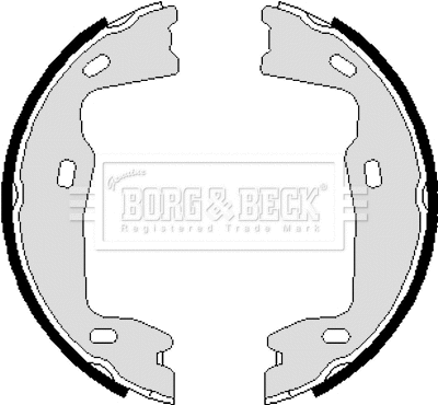 Brake Shoe Set, parking brake (BBS6238)