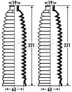 Bellow Kit, steering (BSG3271)