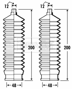 Bellow Kit, steering (BSG3267)