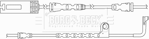 Warning Contact, brake pad wear (BWL3122)