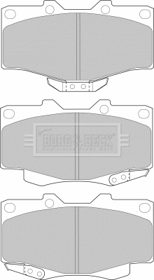 Brake Pad Set, disc brake (BBP1469)