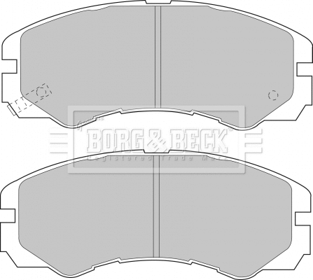 Brake Pad Set, disc brake (BBP1485)