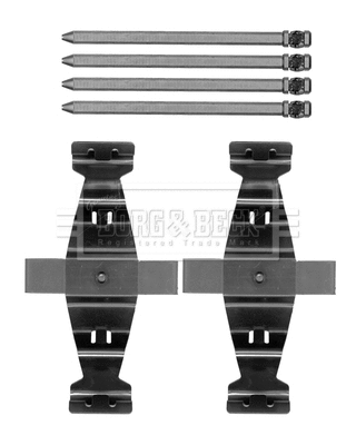 Accessory Kit, disc brake pad (BBK1395)