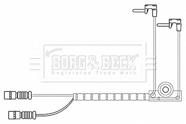 Warning Contact, brake pad wear (BWL3197)