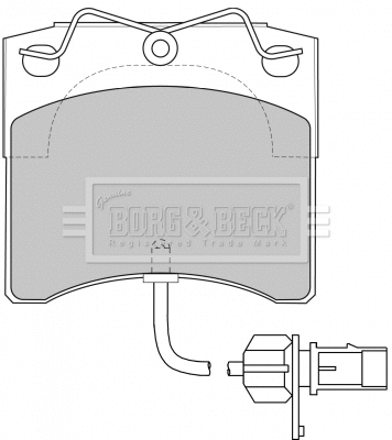 Brake Pad Set, disc brake (BBP1702)