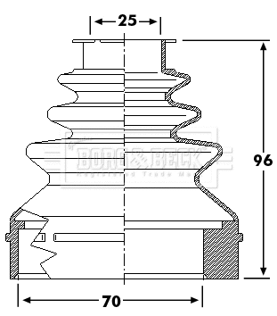 Bellow Kit, drive shaft (BCB6237)