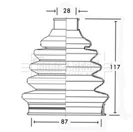 Bellow Kit, drive shaft (BCB2331)