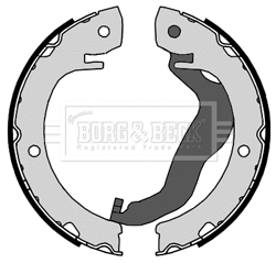 Brake Shoe Set, parking brake (BBS6451)