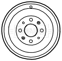 Brake Drum (BBR7122)