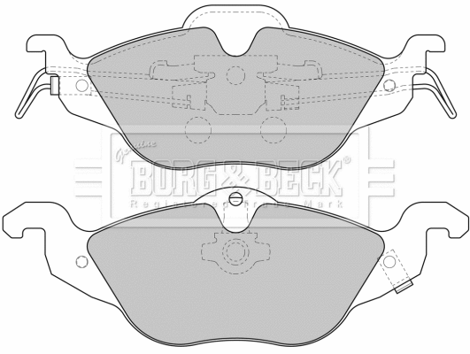 Brake Pad Set, disc brake (BBP1563)