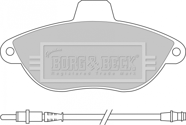 Brake Pad Set, disc brake (BBP1461)
