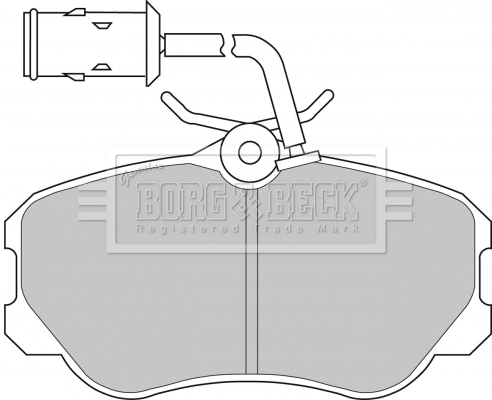 Brake Pad Set, disc brake (BBP1141)